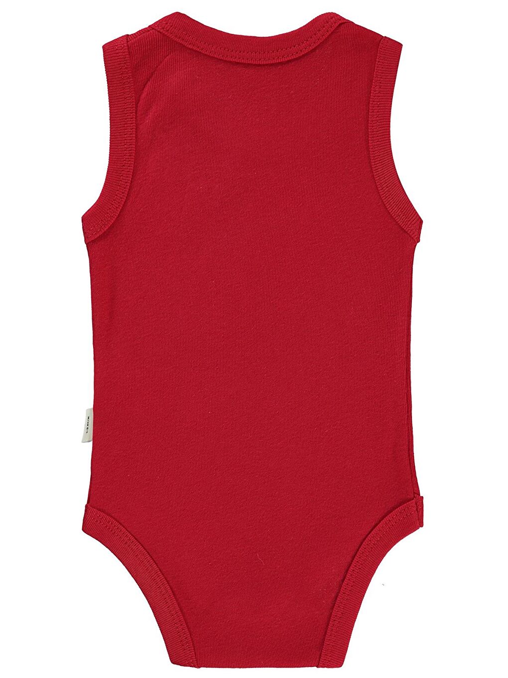 Baby Dinozor Baskılı 1-36 Ay Çıtçıtlı Badi - Kırmızı 12-18 Ay-1