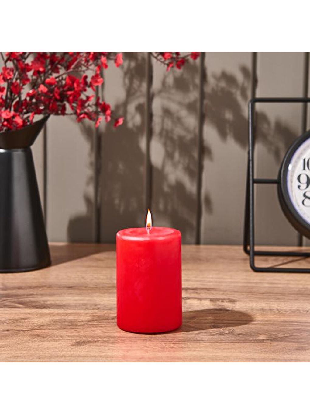 Scarlet Orta Baton Mum - Kırmızı - 7x10 cm