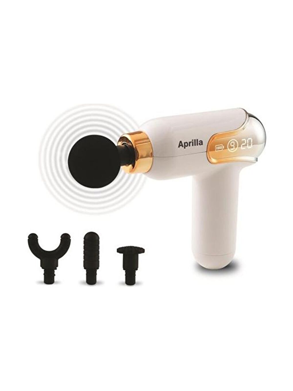 AFM-2892 Şarjlı Sporcu Masaj Aleti - Beyaz-2
