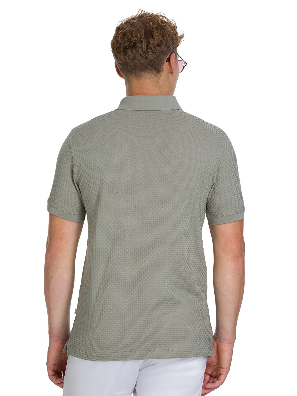 Haki Regular Fit 100% Pamuk Polo Yaka Merserize Tişört-4