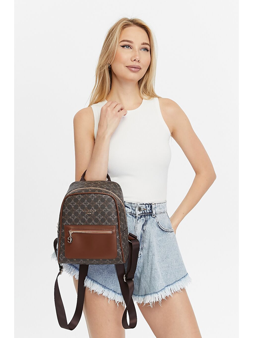 Kahverengi Kadın Sırt Çantası-2