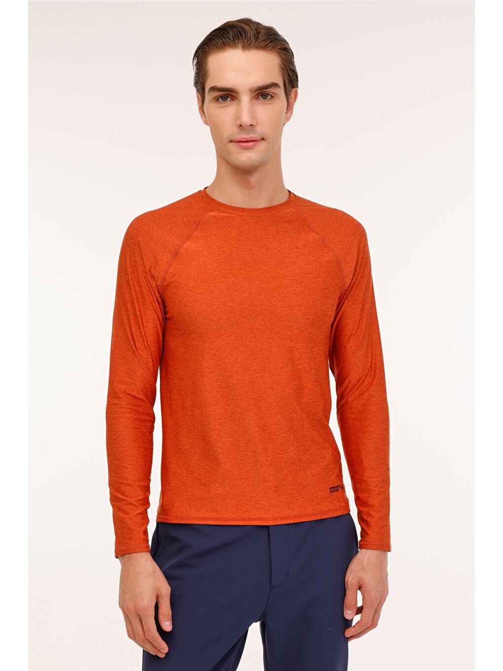 ML 13 HTFW24031M 4PR Turuncu Erkek Uzun Kol Tişört