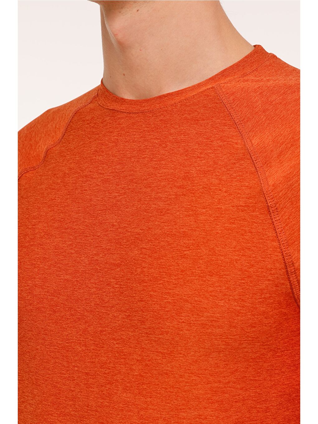 ML 13 HTFW24031M 4PR Turuncu Erkek Uzun Kol Tişört-3