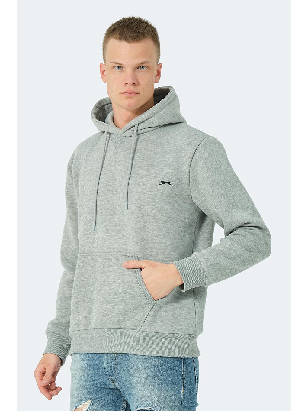 SLAZENGER Gri Erkek Sweatshirt Gri