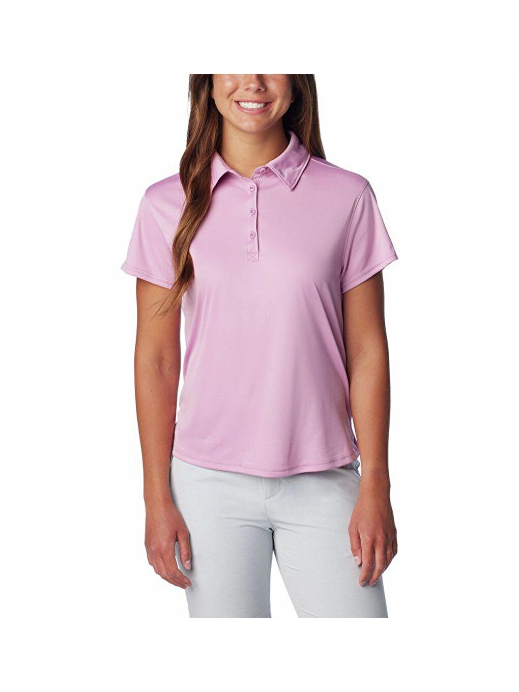 Columbia Mor Tidal Tee SS Polo Kadın Kısa Kollu Polo T-shirt Mor FL2697-596