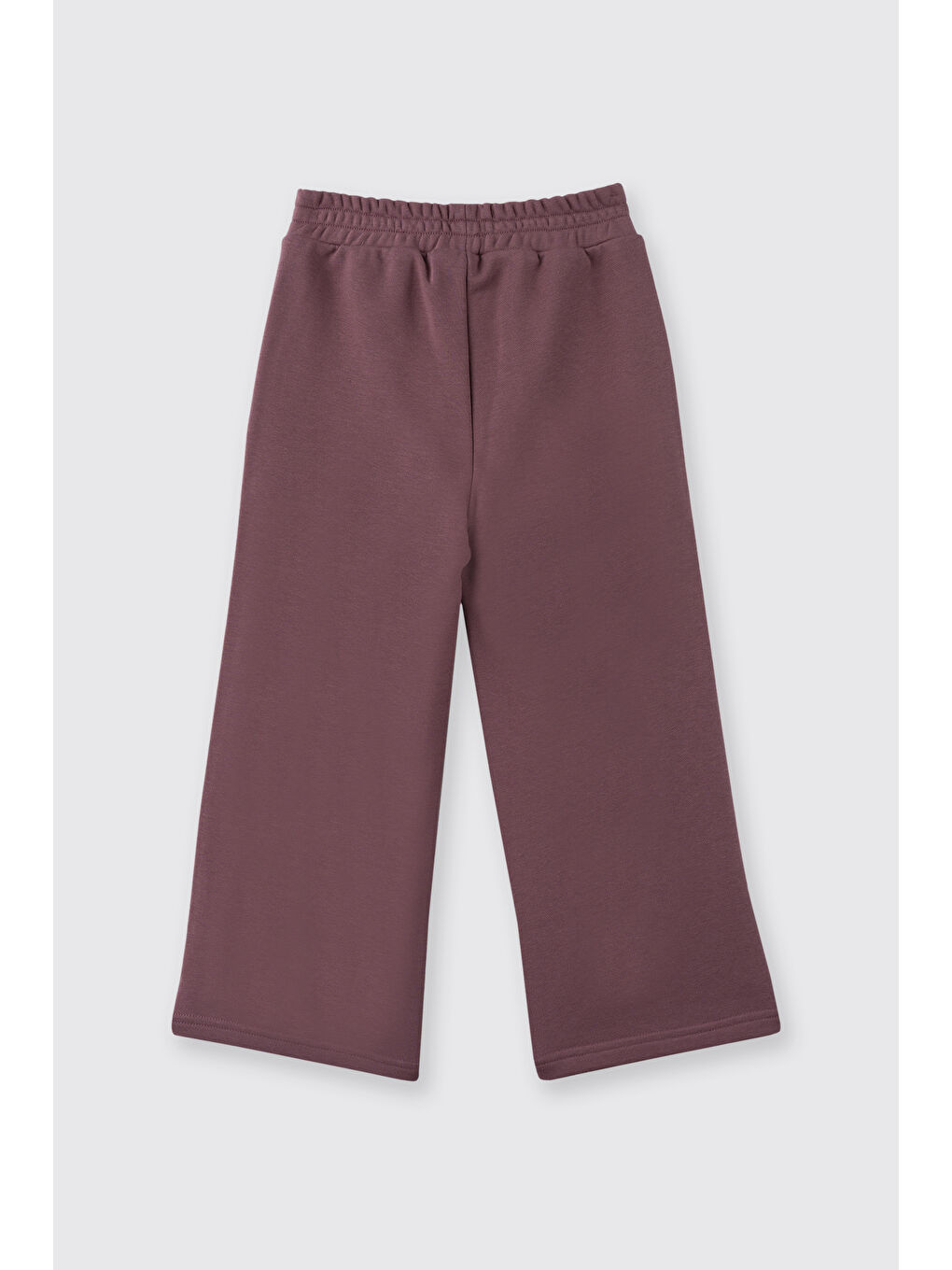 Pembe Kız Çocuk Beli Lastikli Bol Paça Dikiş Detaylı Gül Eşofman Altı-3