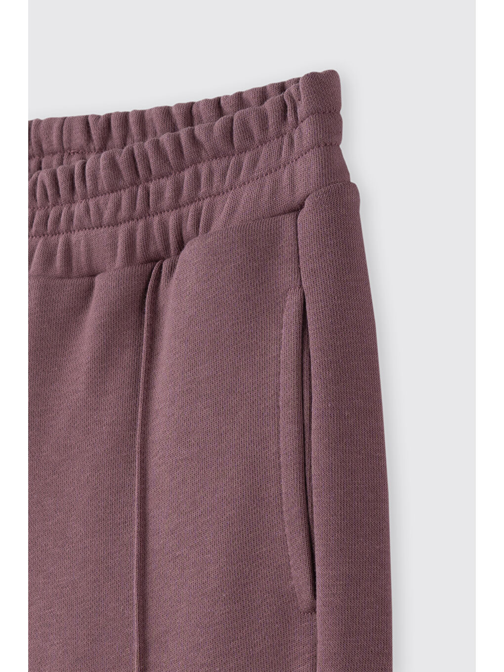 Pembe Kız Çocuk Beli Lastikli Bol Paça Dikiş Detaylı Gül Eşofman Altı-4