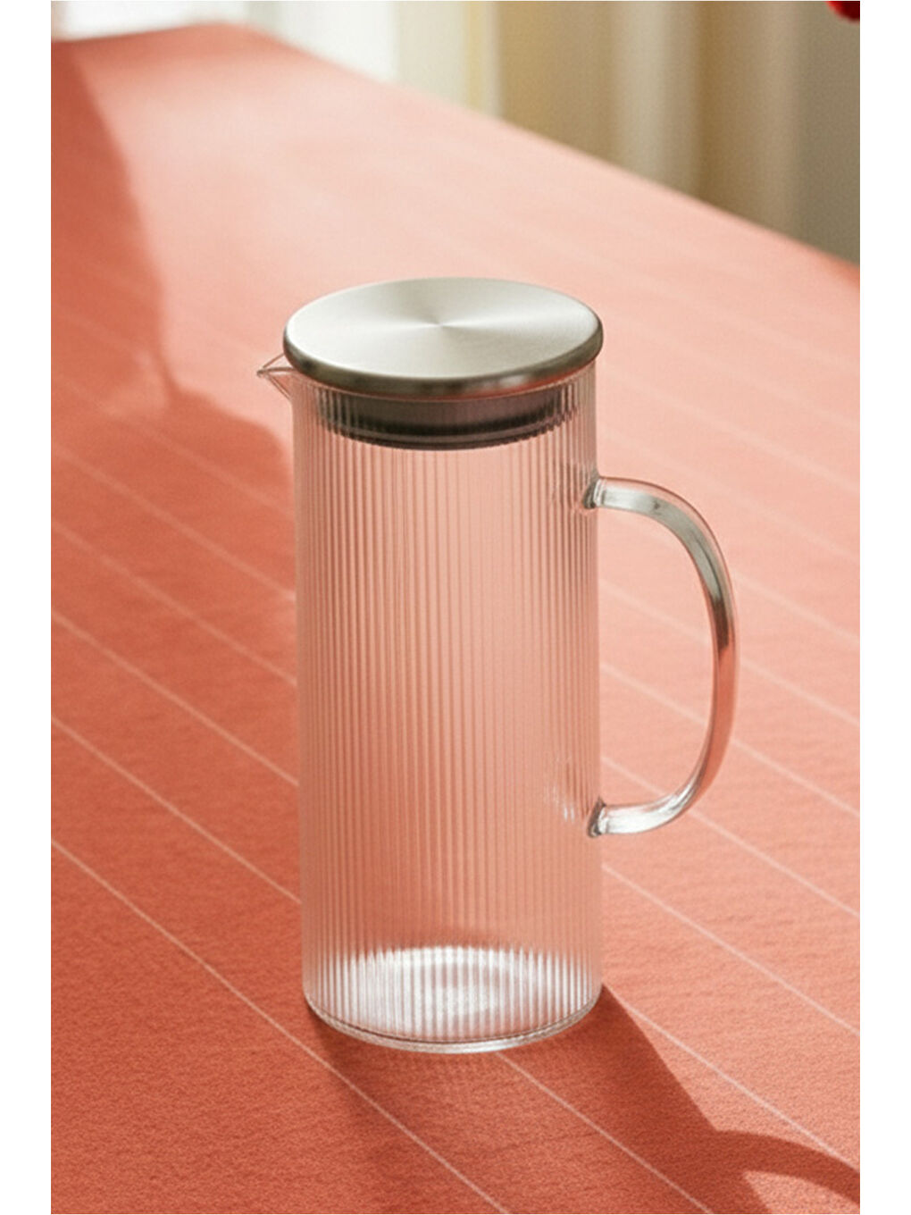 Renksiz Bodrum 1200 Ml Borosilikat Cam Sürahi Buzdolabı Sürahisi Seffaf-6