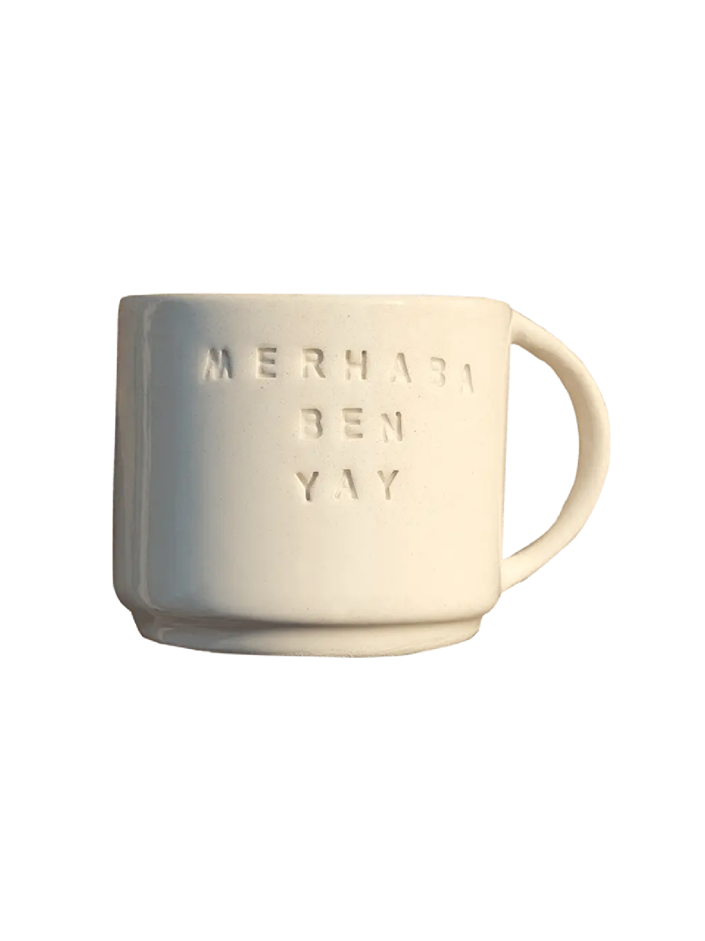 Bej El Yapımı Yay Seramik Burç Kupası