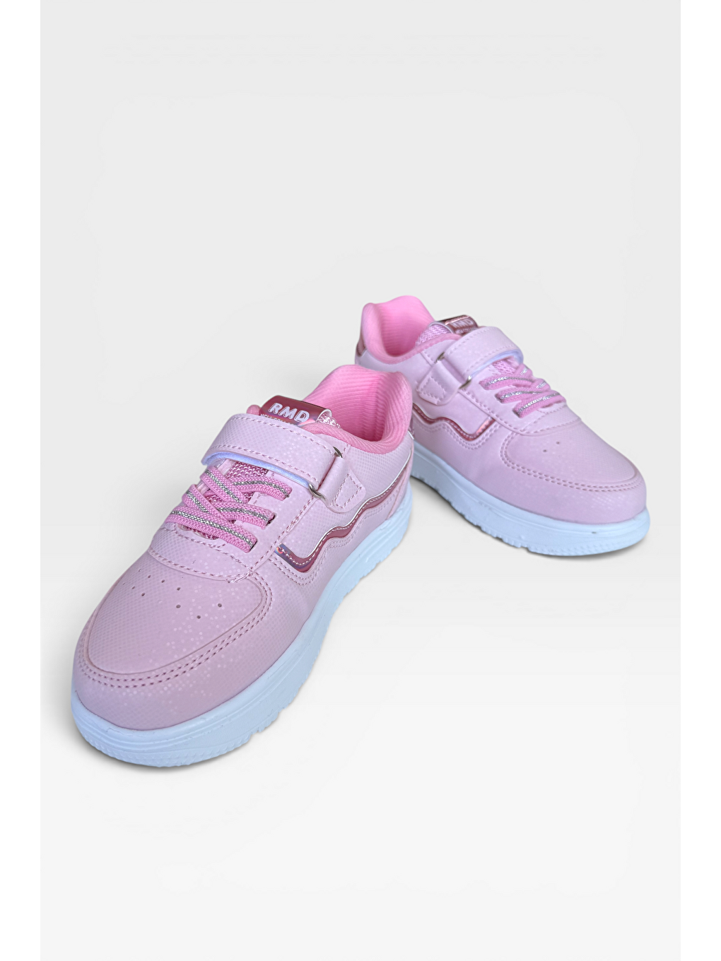 Pembe Anatomik Taban Cırtlı Rahat Hafif Sneaker Çocuk Spor Ayakkabı Pudra-2