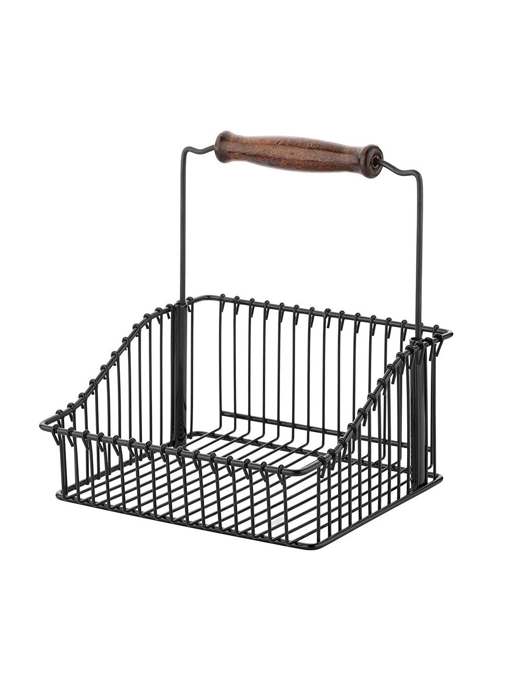 Siyah VP-920 Mutfak Banyo Sepeti Çok Amaçlı Sept Ferforje Metal Fintorp Model 20*20-1