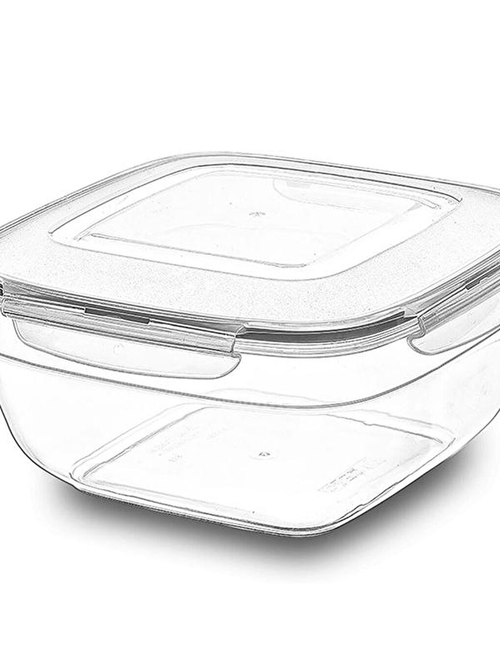 Renksiz Fresh Box Kare Saklama Kabı - 1000 ml-2