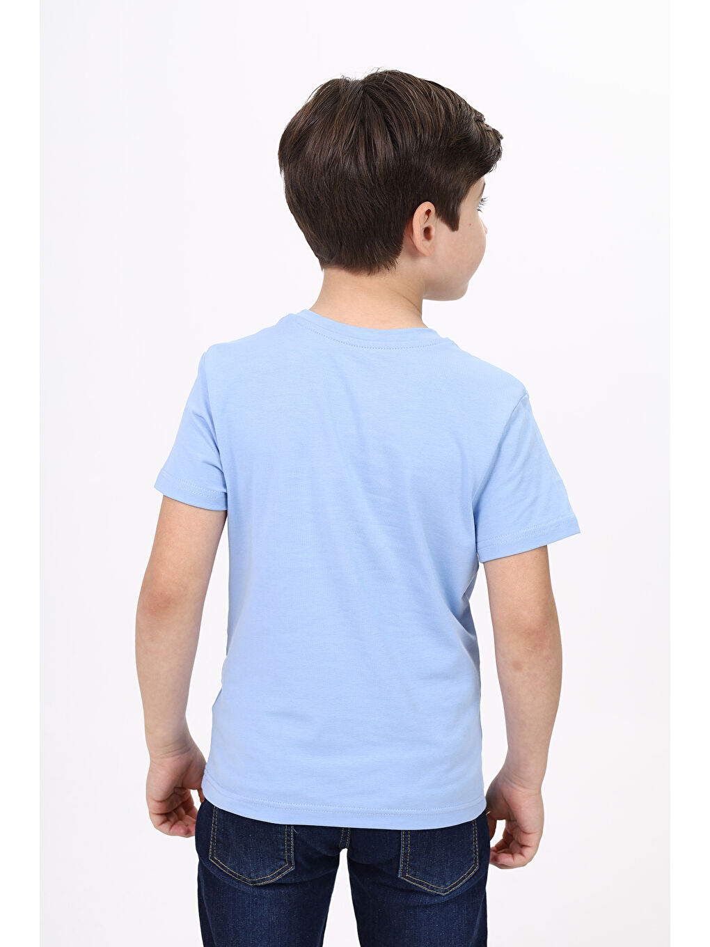 Lila Erkek Çocuk Baskılı Tişört-3