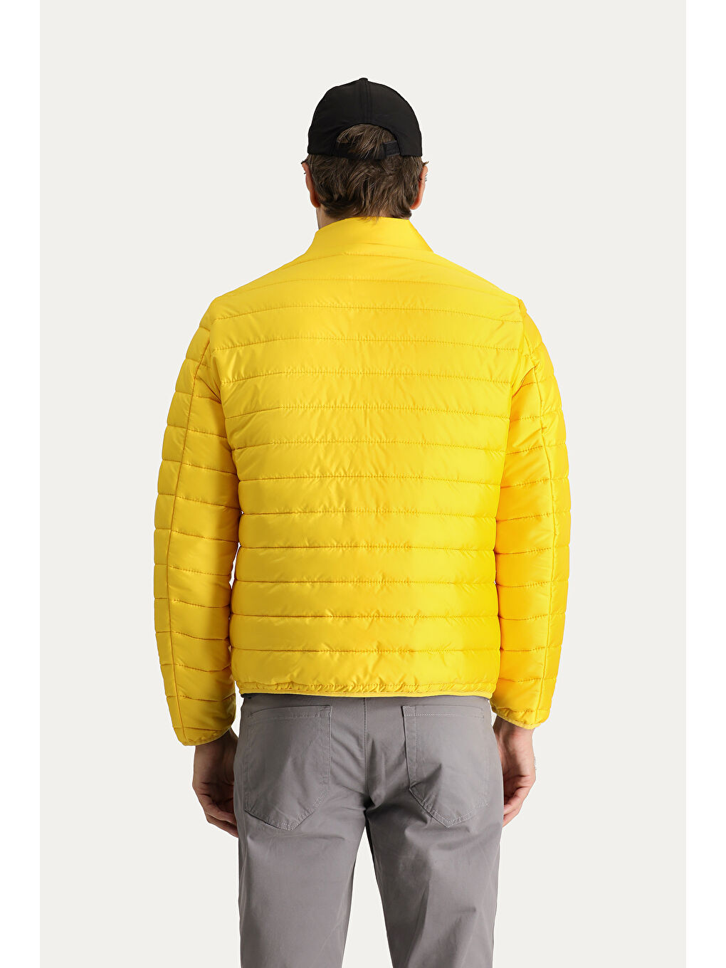 Sarı Kapitone Spor Mont-3