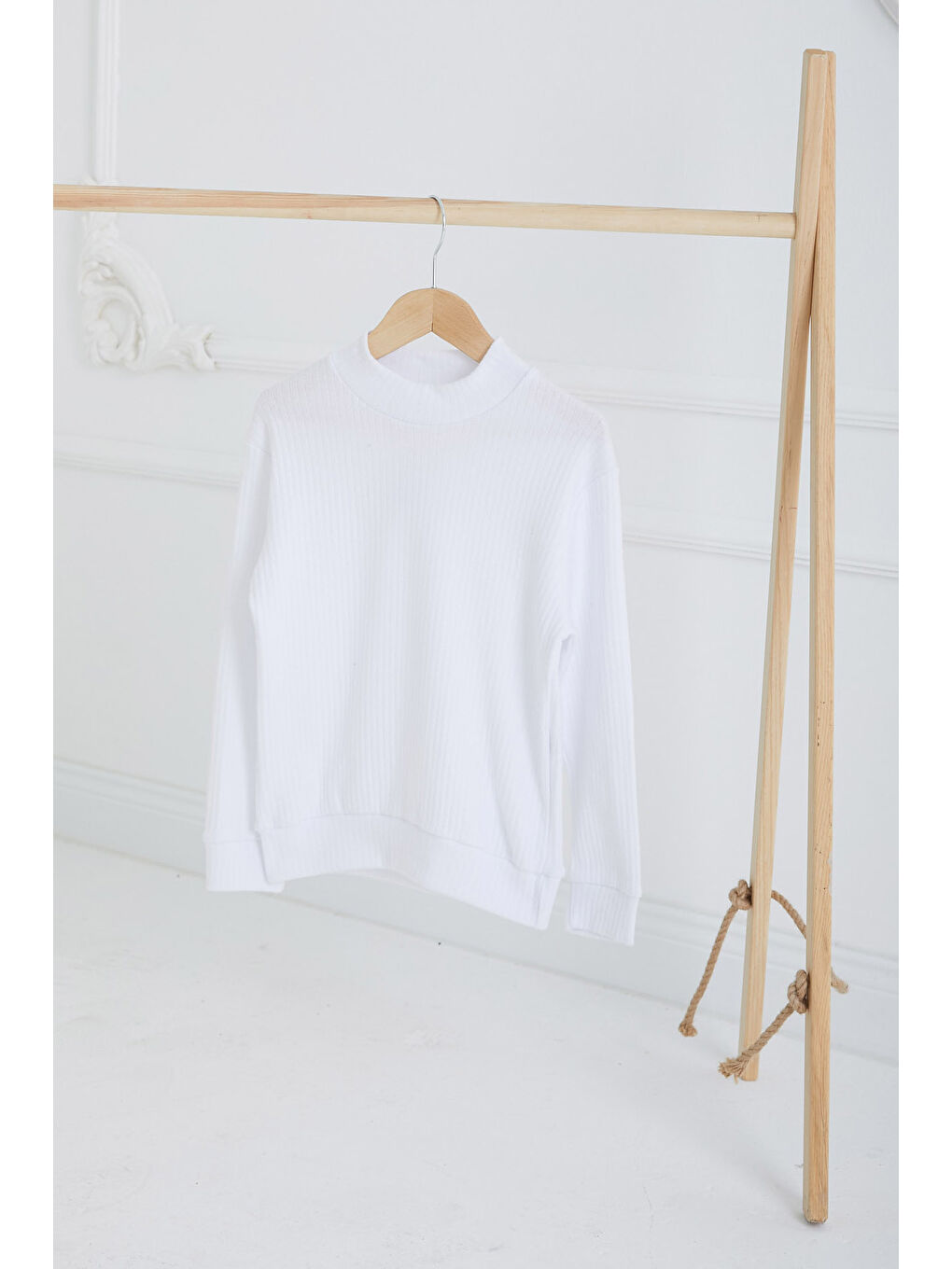 Kız Çocuk Beyaz Ribana Badi - 26677