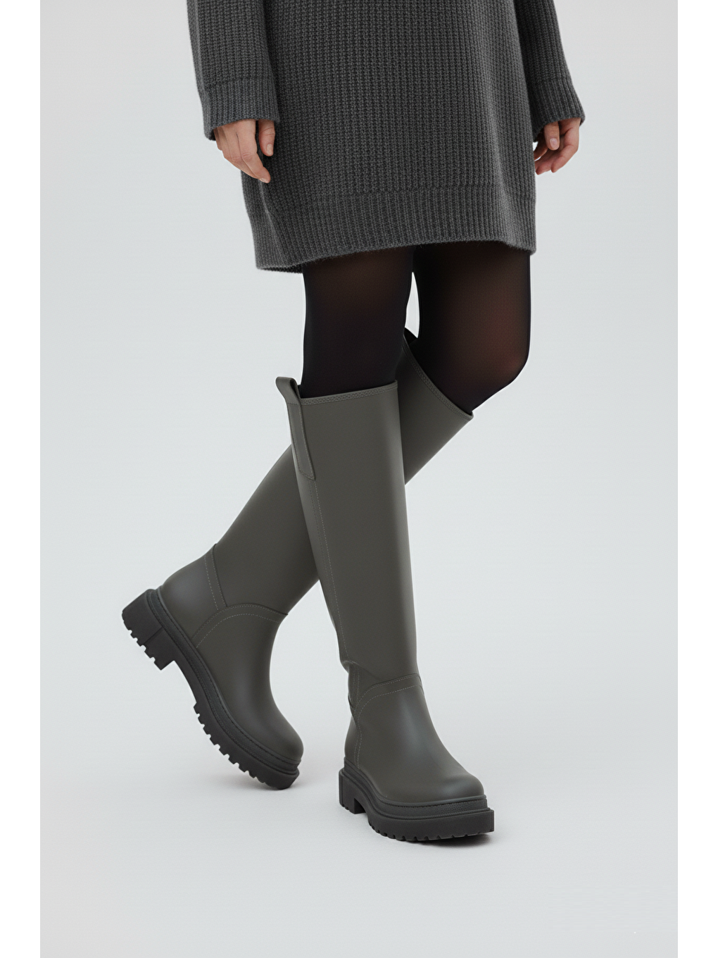 Koyu Gri Kadın Çizme V973222209