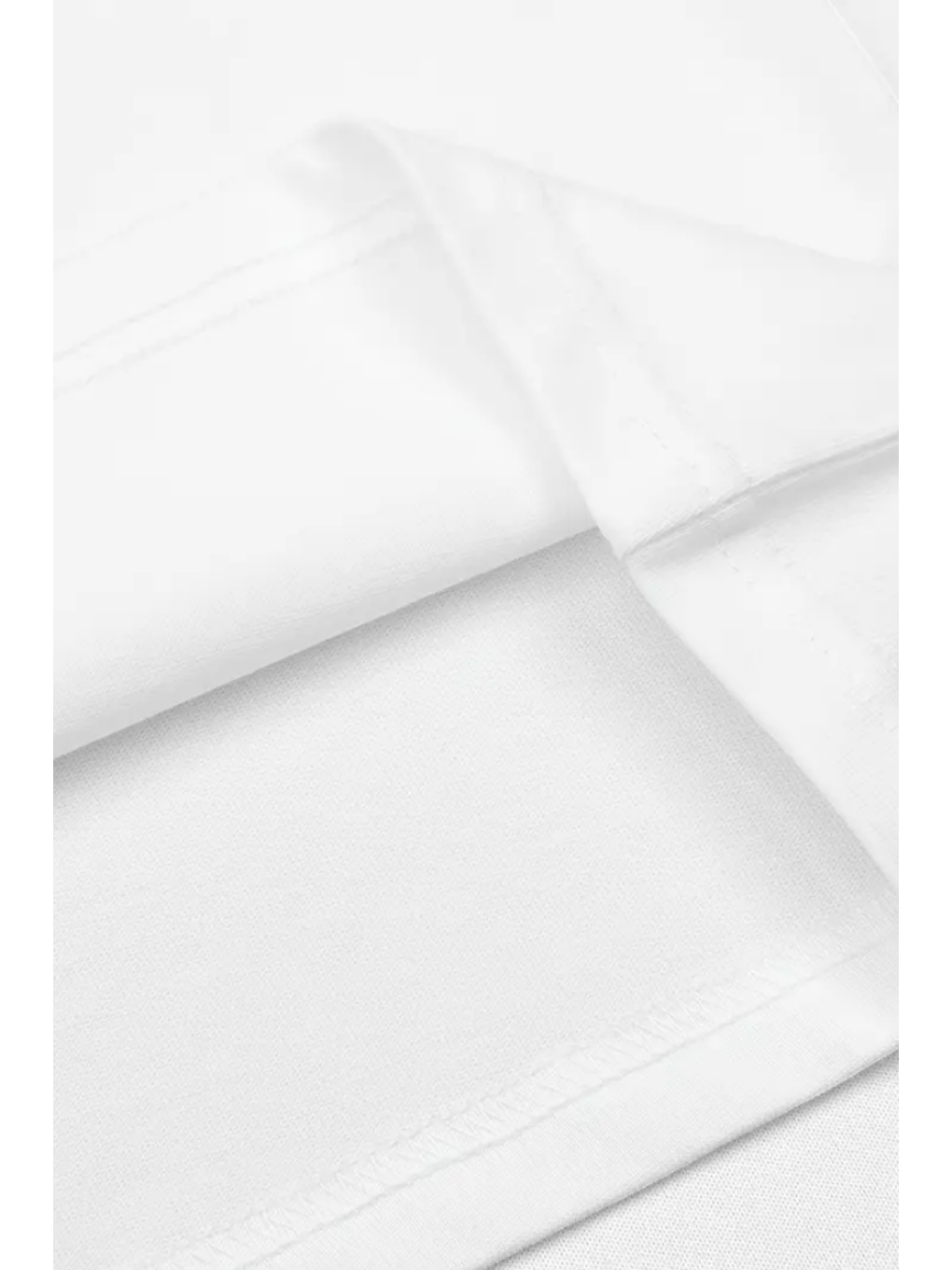 Beyaz Erkek Oversize Bisiklet Yaka %100 Pamuk Tişört-3