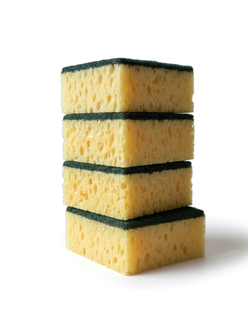 Sarı Softtex Çift Taraflı Çizmez Ekonomik Mercan Bulaşık Sünger 4 Adet-4