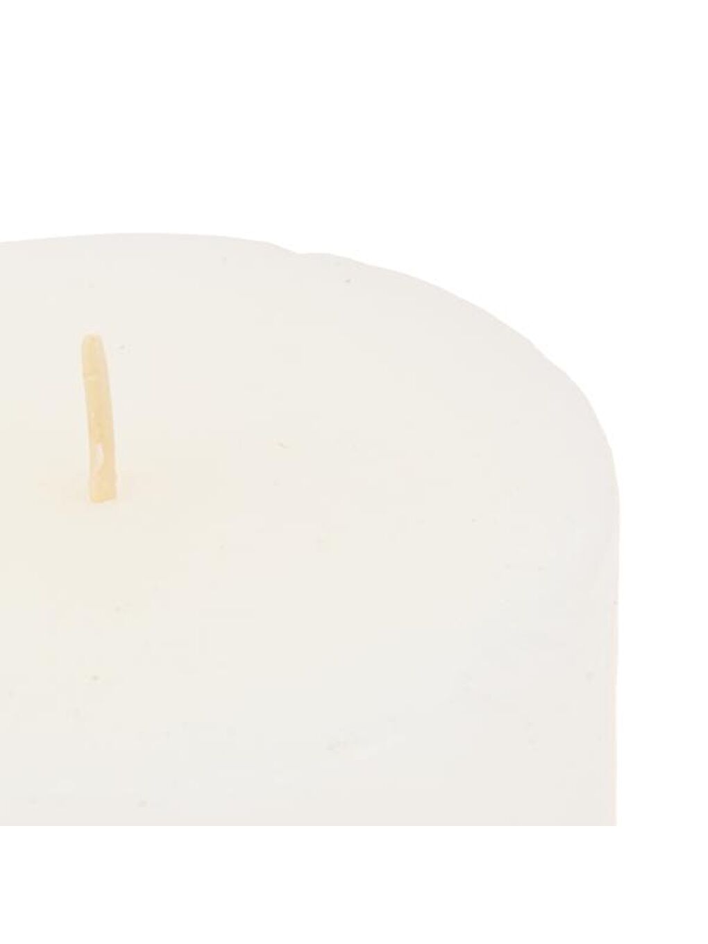 Soft White Küçük Baton Mum - Beyaz - 7x7 cm-2