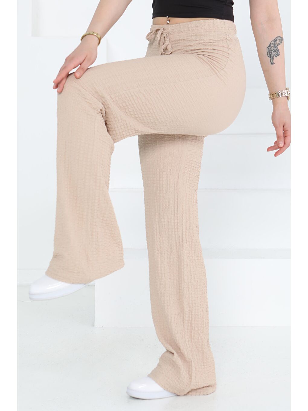 Salaş Pantolon Bej - 27276-1