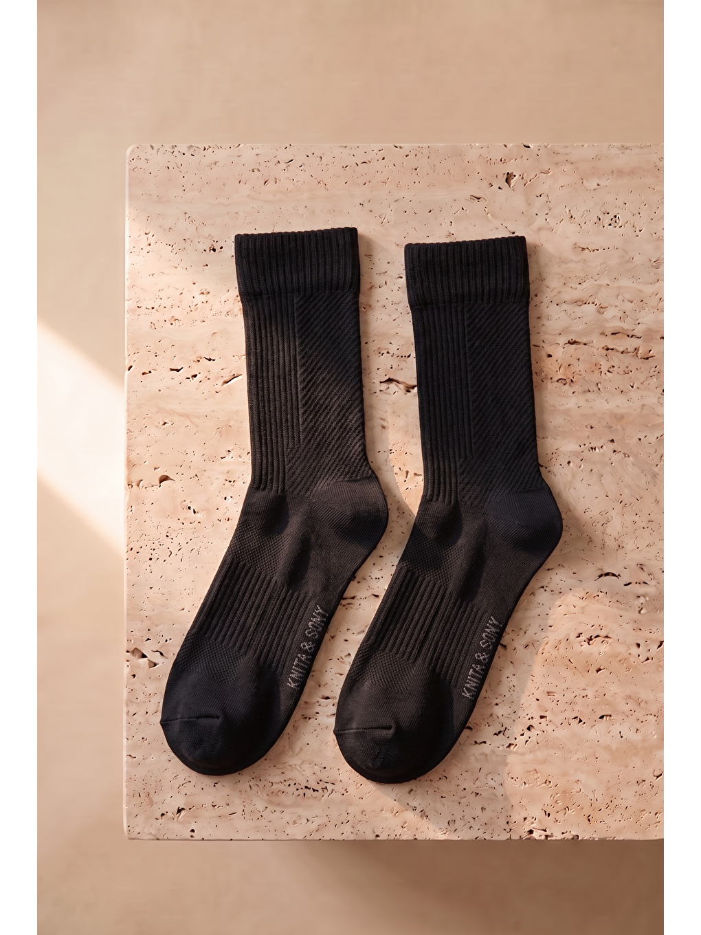 Unisex Soket Spor Çorabı Siyah-2