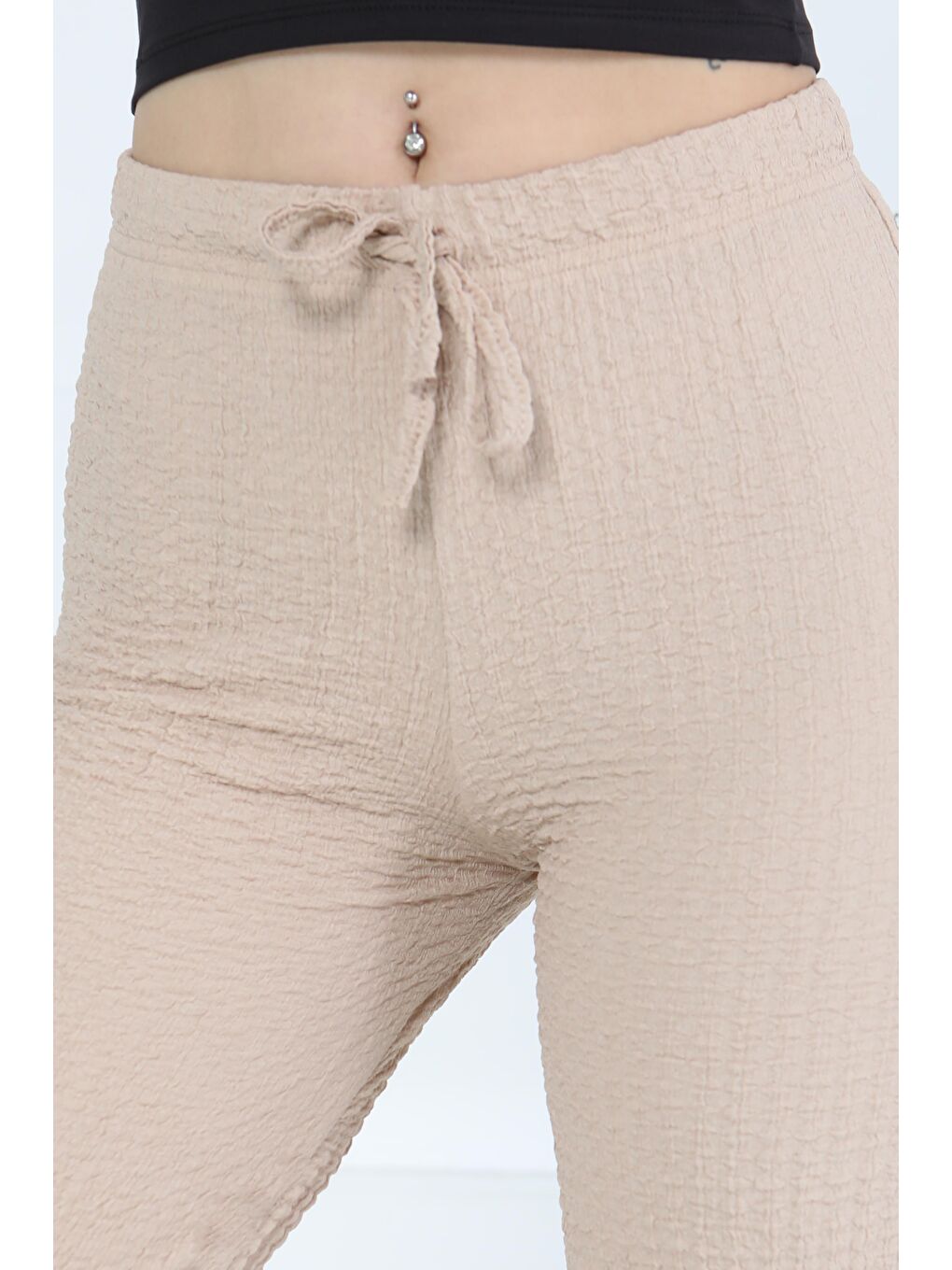 Salaş Pantolon Bej - 27276-3