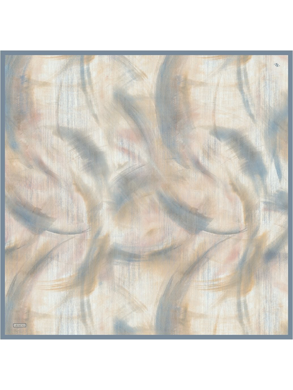 Bej Saf İpek Twill Eşarp 9513d 09-2