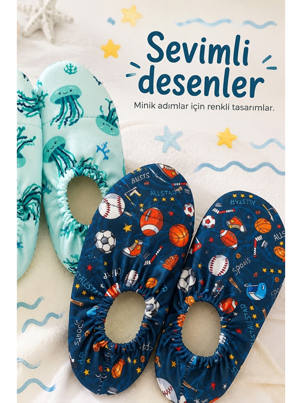 Mavi Baby Kaymaz Tabanlı Unisex Bebek Çocuk Deniz Ayakkabısı Ve Havuz Patiği-9