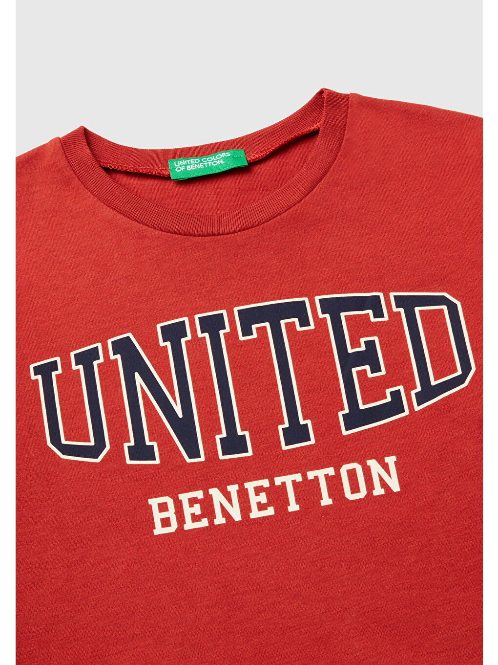 United Colors Of Benetton Kahverengi Erkek Çocuk Tarçın Önü Logo Baskılı Sweatshirt - 2