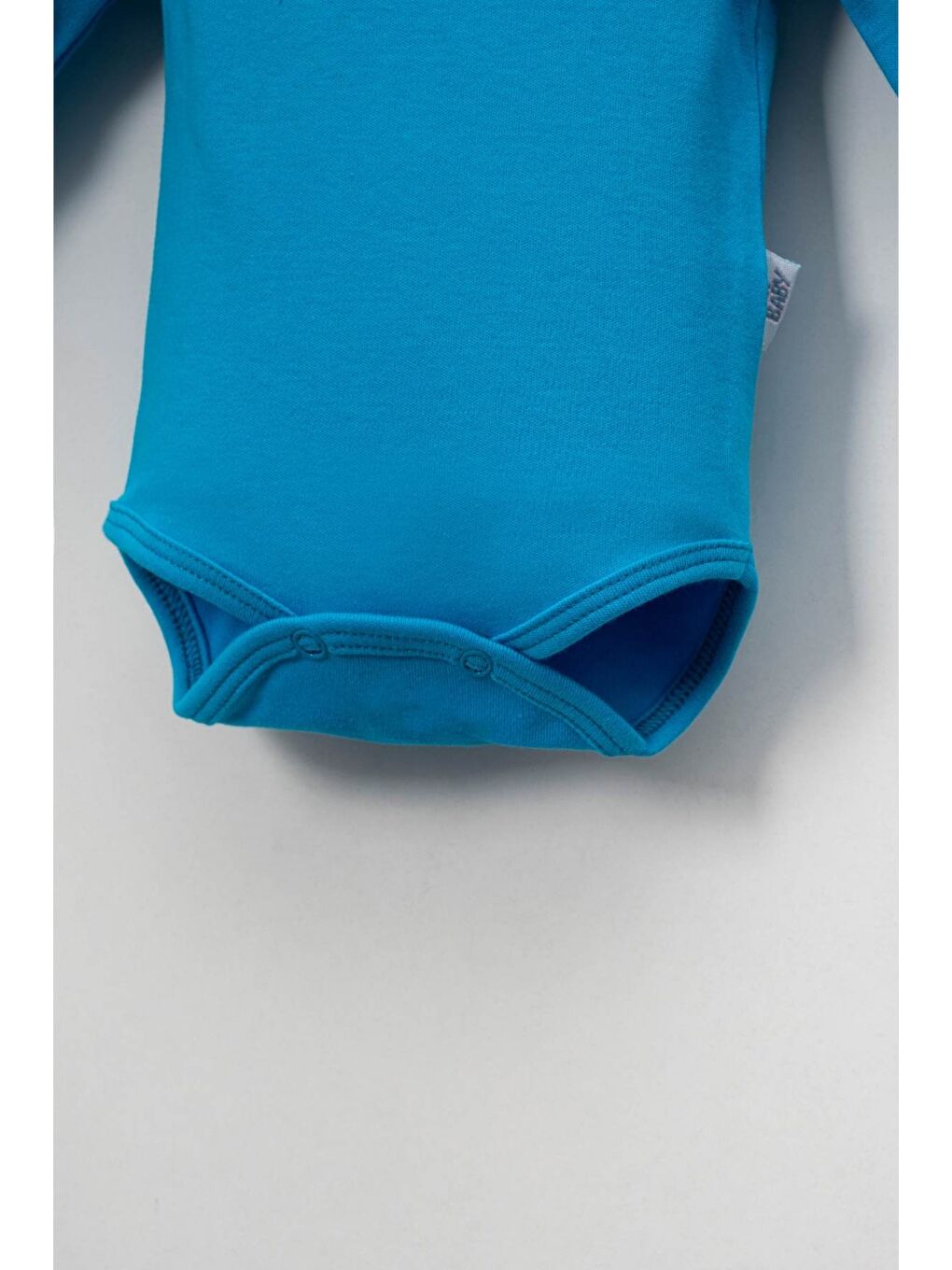 Turkuaz 5'li Zıbın Uzun Kollu %100 Pamuk Çıtçıtlı Bebek Body-2