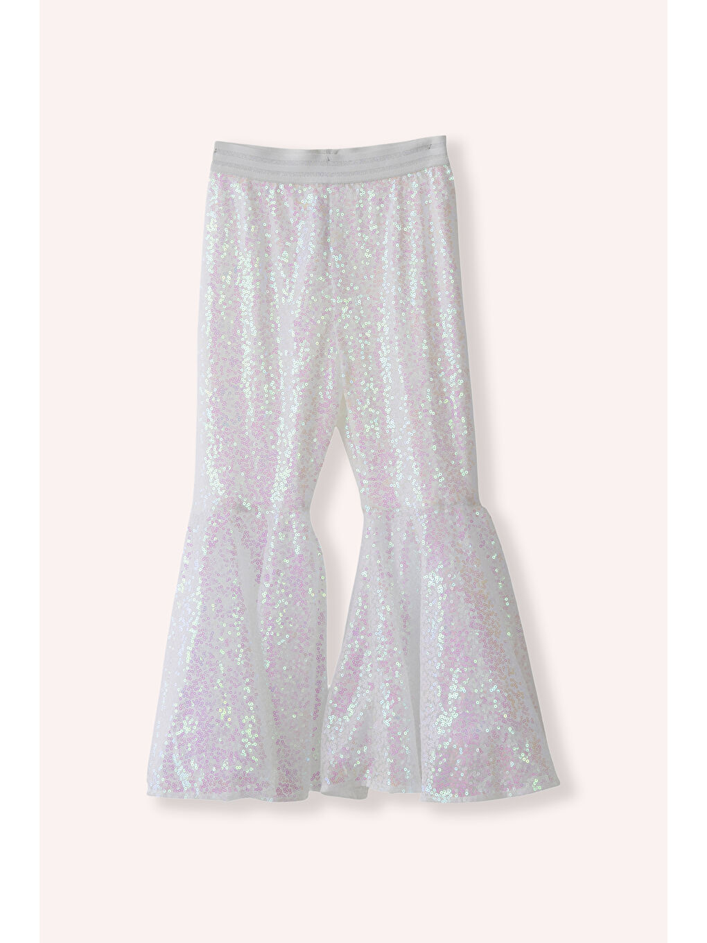 Kız Çocuk Pul Payetli Beyaz Takım-3