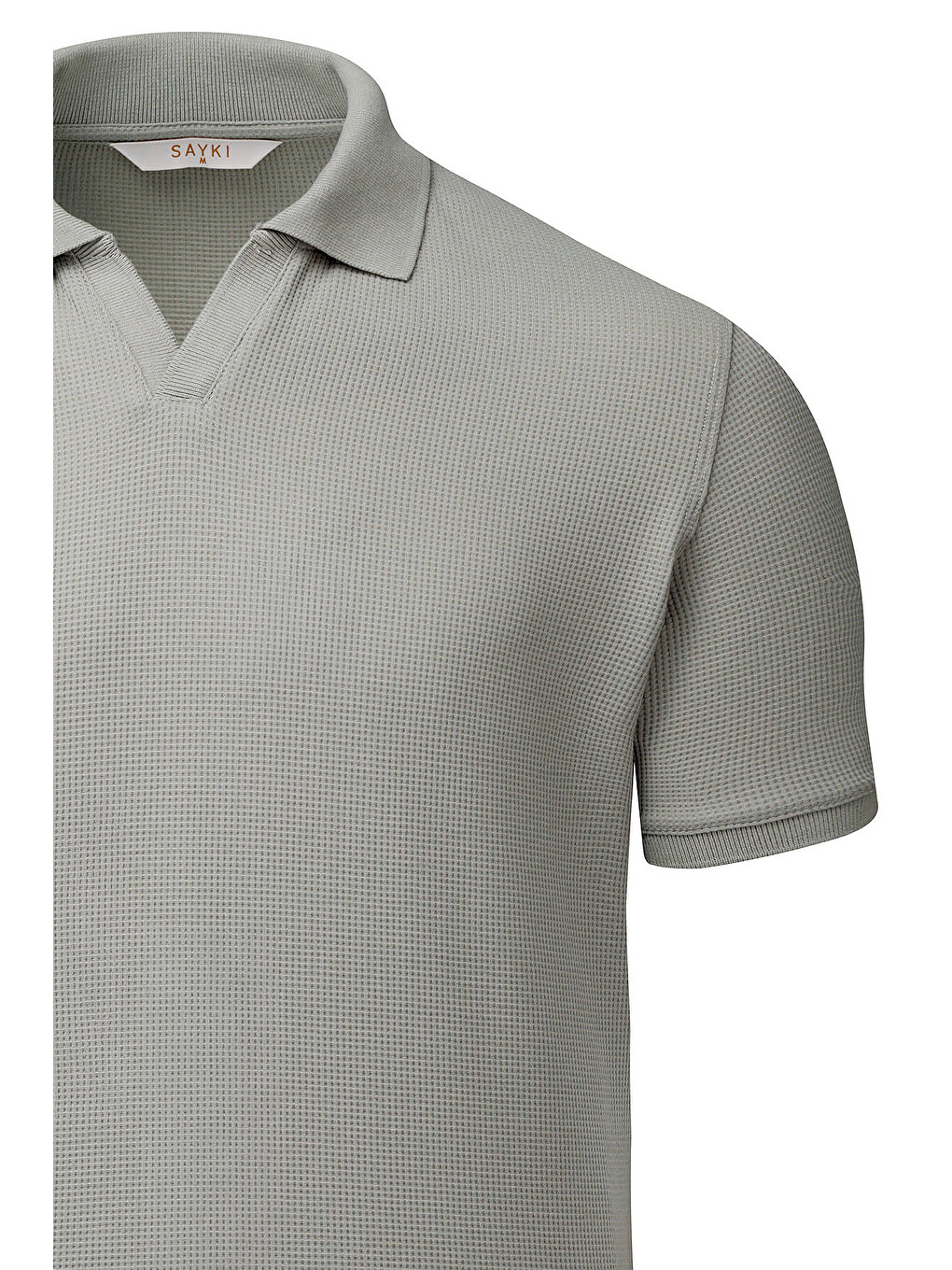 Haki Regular Fit Polo Yaka Pamuklu Tişört-1
