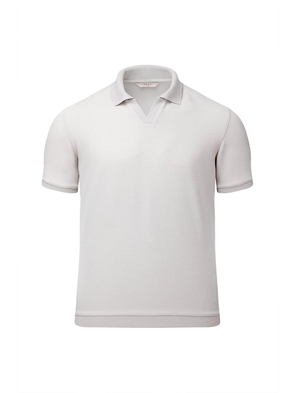 Ekru Regular Fit Polo Yaka Pamuklu Tişört