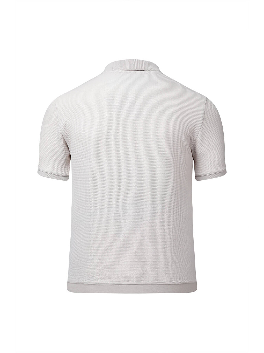 Ekru Regular Fit Polo Yaka Pamuklu Tişört-2