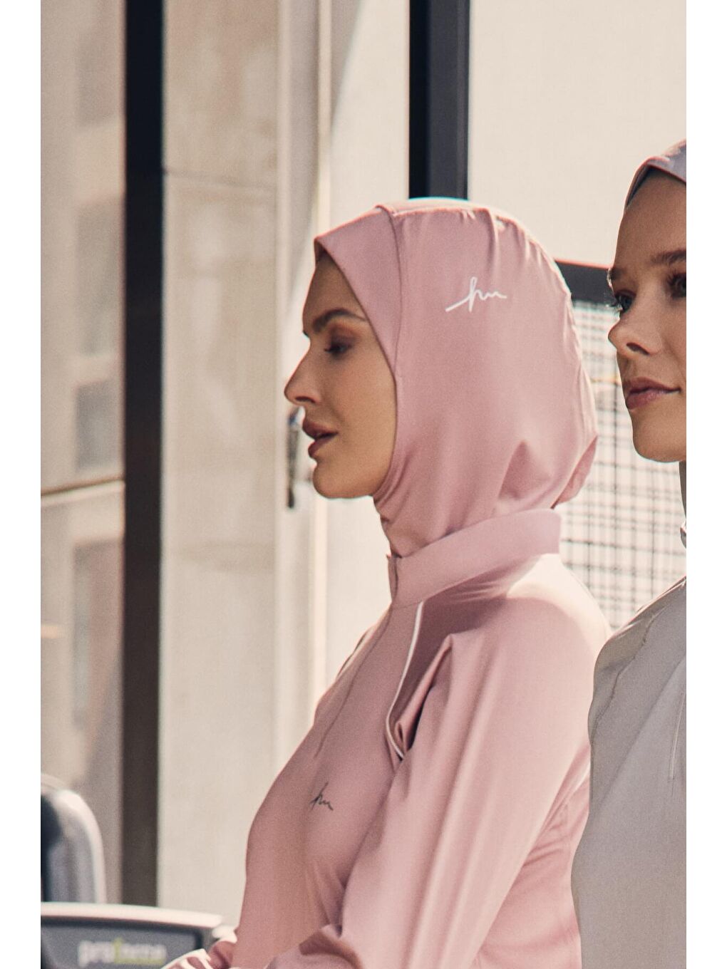 Pembe Active Tesettür Spor Antrenman Bonesi Act-27 Somon Renk-3