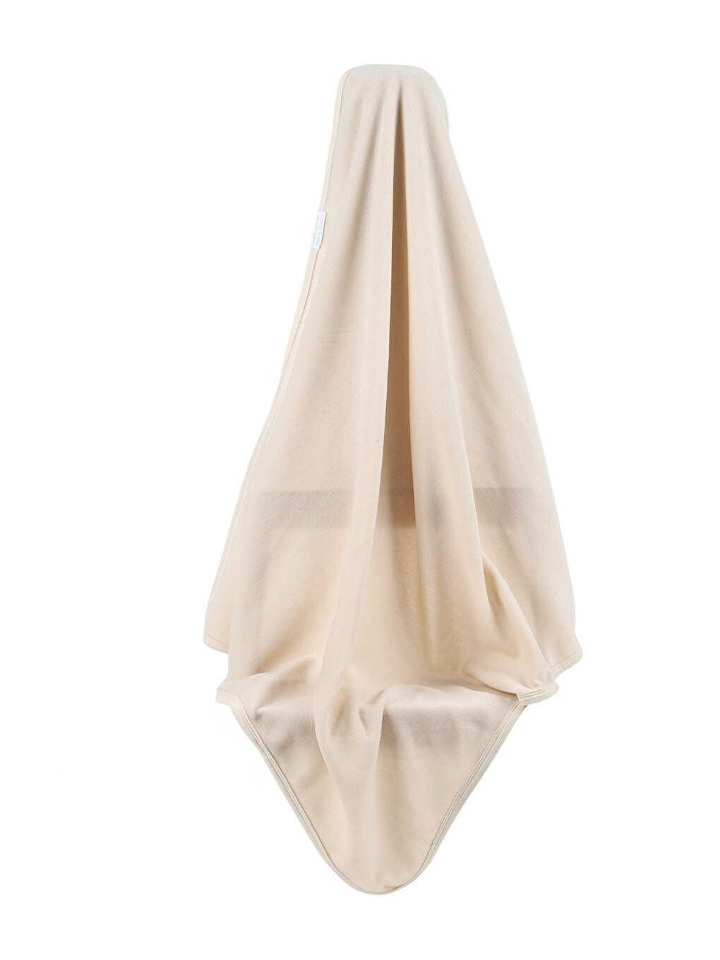 Bej Sade Polar Kenarları Biyeli Battaniye En:84 Cm Boy: 87 Cm-5