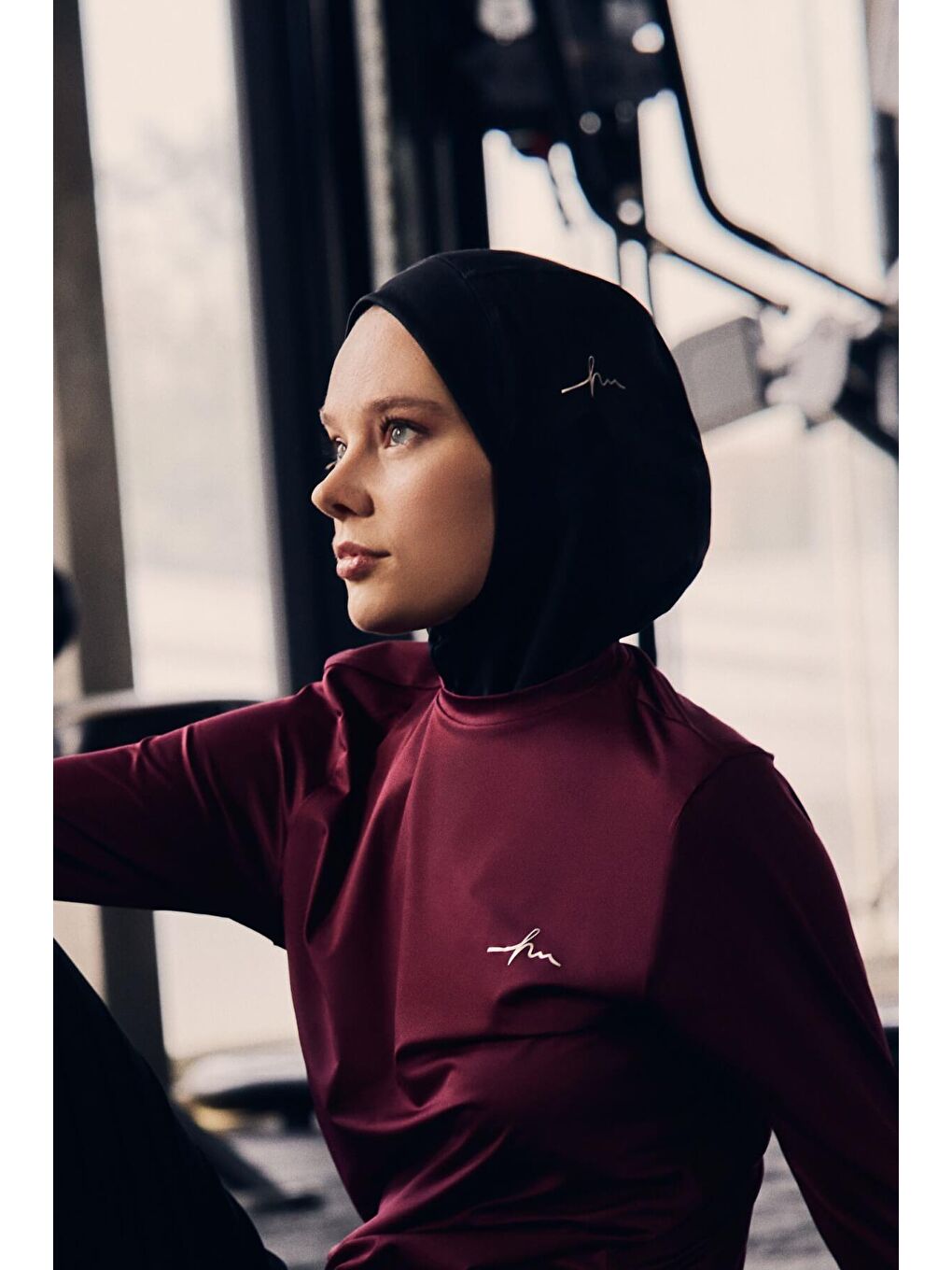 Active Tesettür Spor Antrenman Bonesi Act-27 Siyah Renk-3