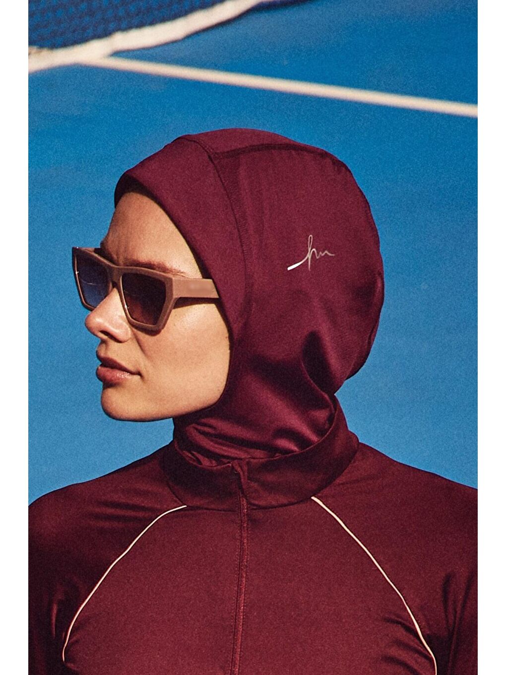 Active Tesettür Spor Antrenman Bonesi Act-27 Mor Renk-1