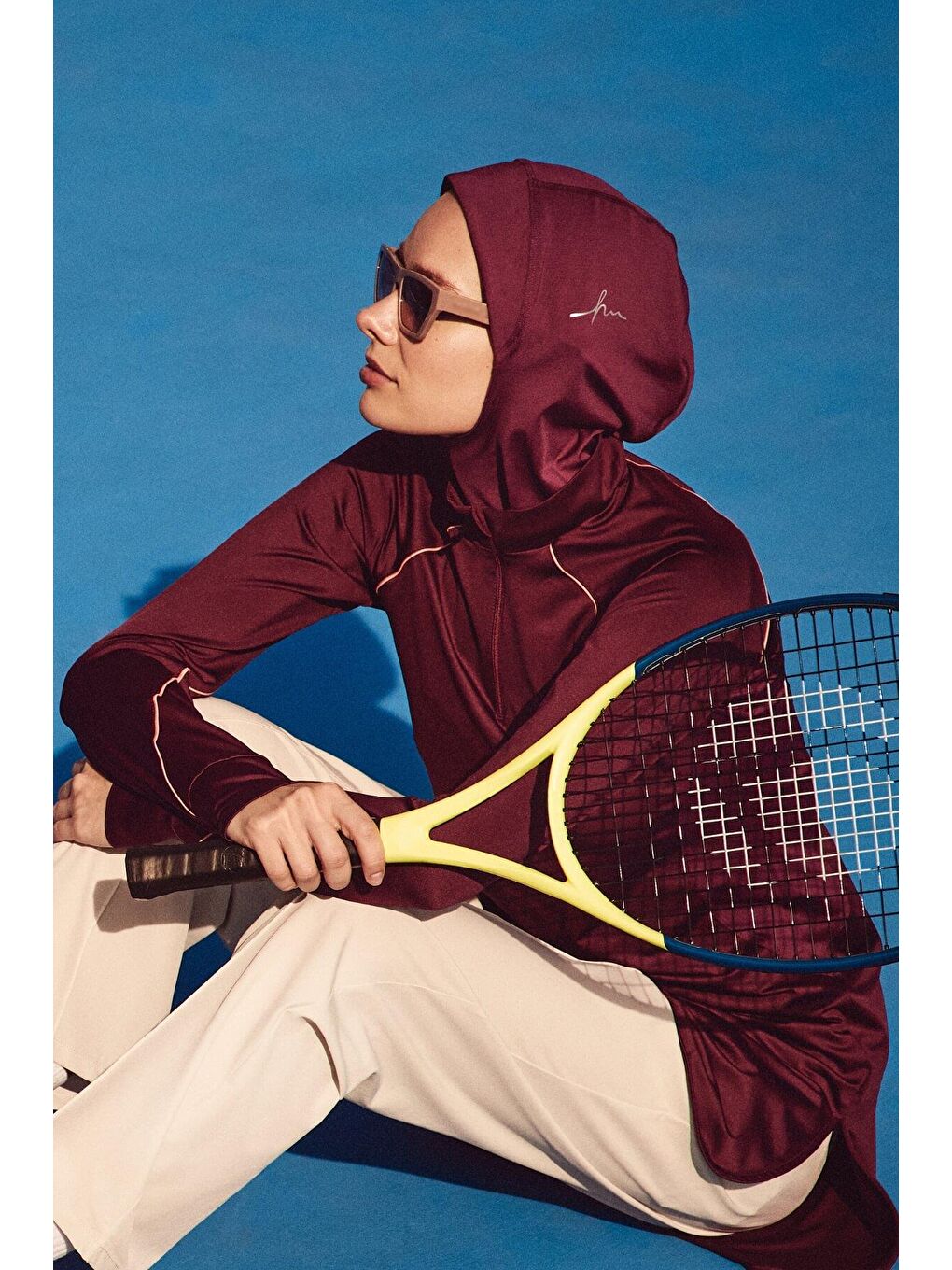 Active Tesettür Spor Antrenman Bonesi Act-27 Mor Renk-2