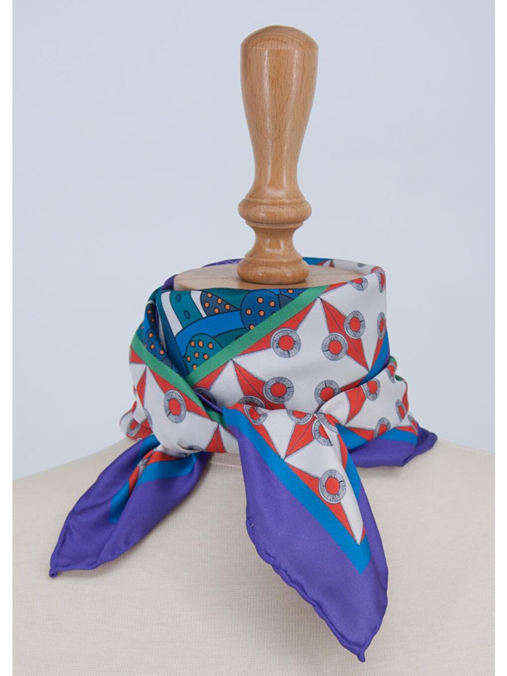 Karışık Kadın Desenli Fular - 0029725-1