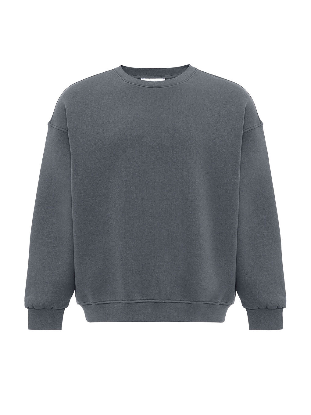 VAMOSCLO Füme Basic Oversize Bisiklet Yaka Erkek Sweatshirt