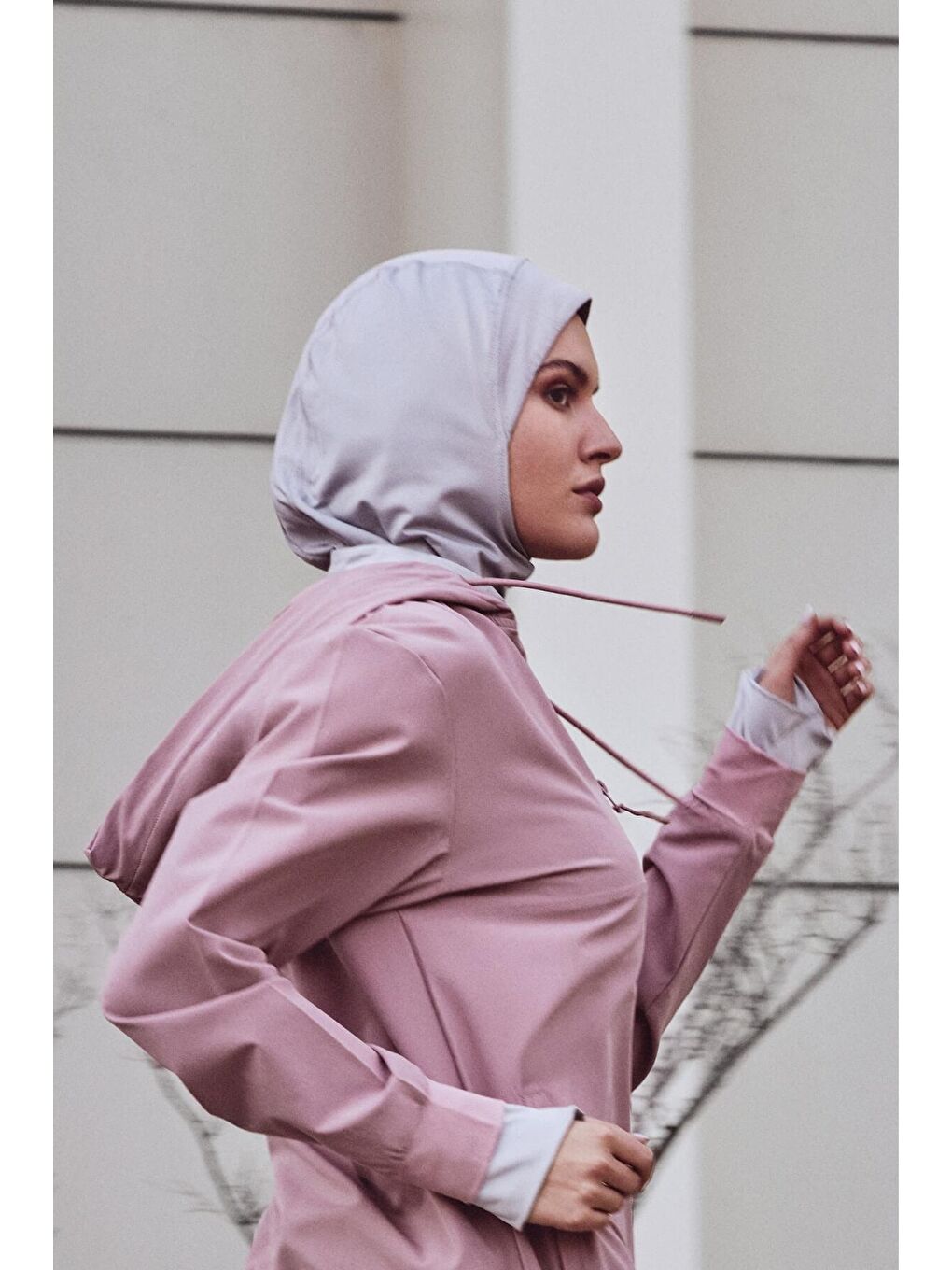 Active Tesettür Spor Antrenman Bonesi Act-27 Gri Renk-3