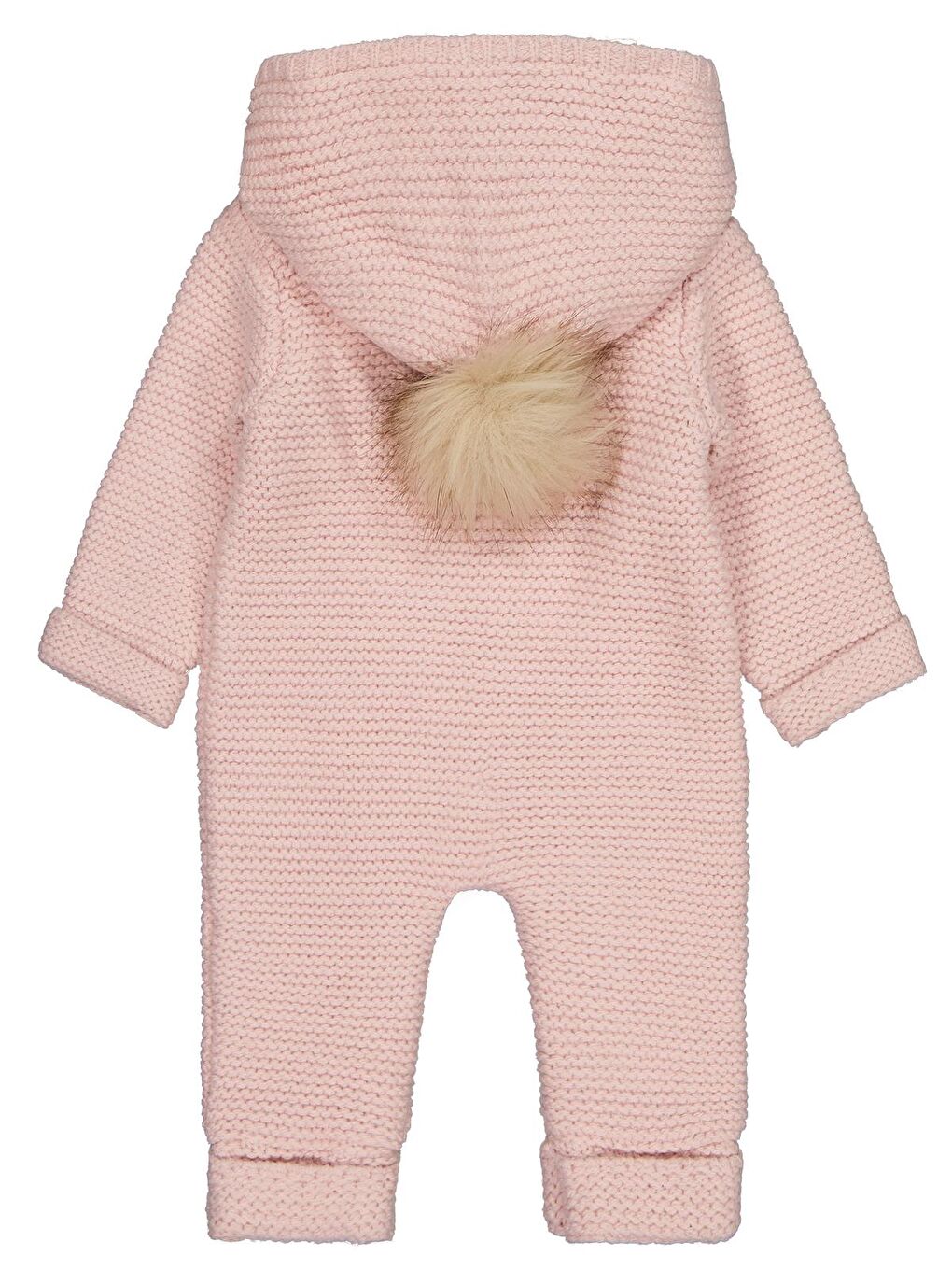 Beybek Kapüşonlu 3-12 Ay Tulum - Pembe 9-12 Ay-1