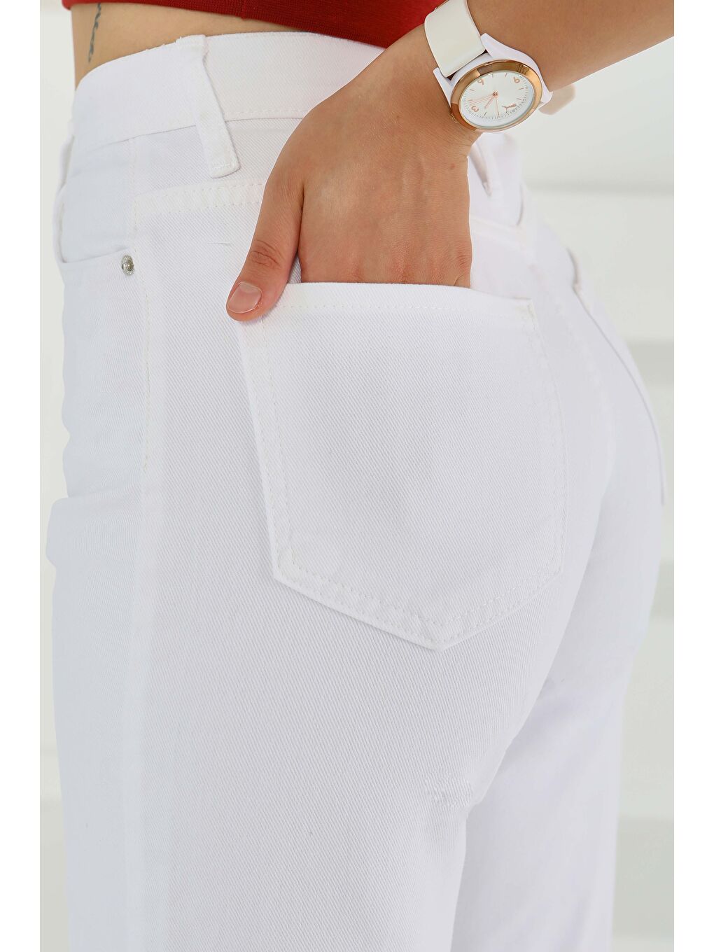 Palazzo Pantolon Beyaz - 27464-4