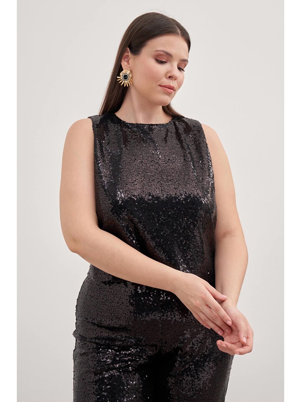 Mylinemoda Siyah Astarlı Payetli Top - 2