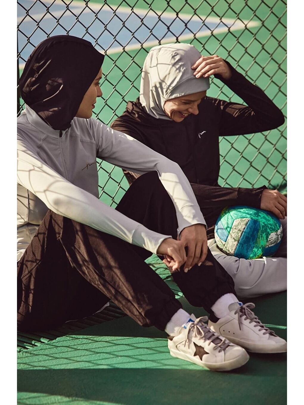 Active H-Per Cepli Uzun Kollu Fermuarlı Yaka Gri Tesettür Antrenman Tişörtü Act-7-4