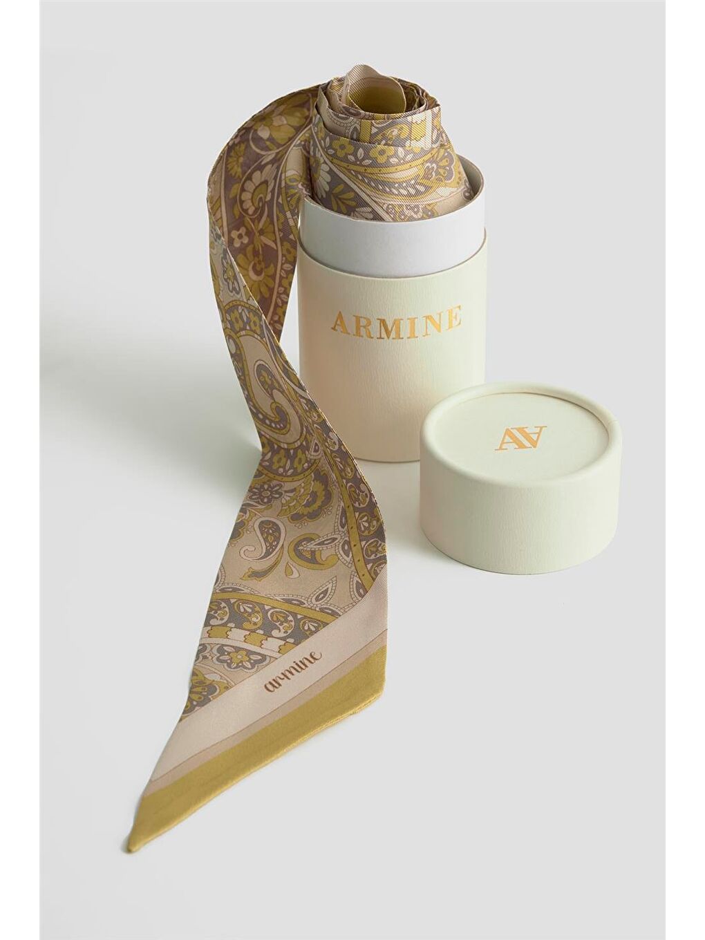 Sarı Twilly Fular 9304D 07-1