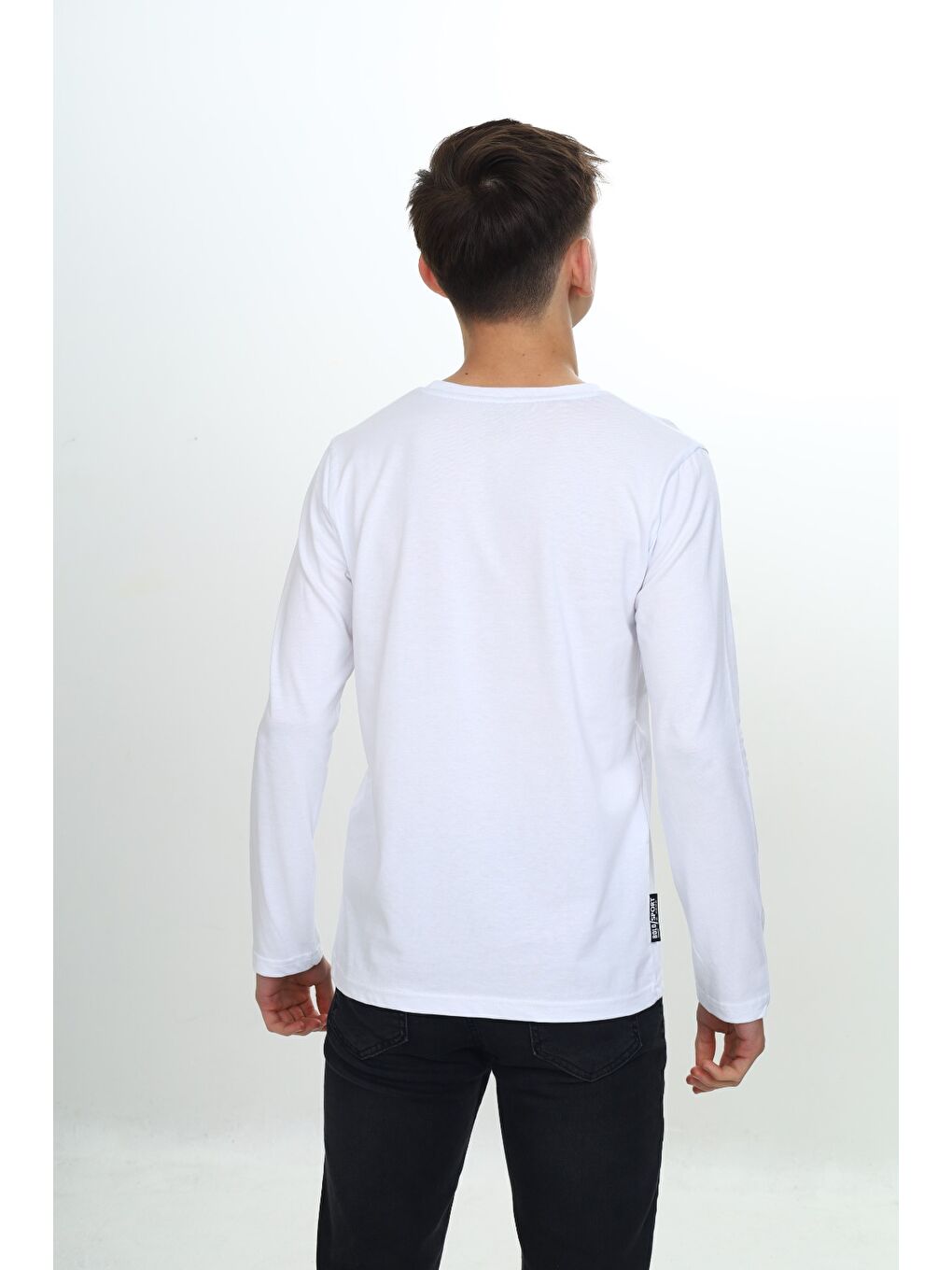 Beyaz Erkek Çocuk Baskılı Tişört-3