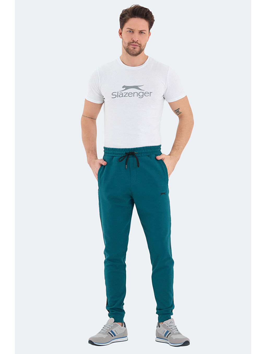 SLAZENGER VALARY Erkek Eşofman Altı Petrol - 3