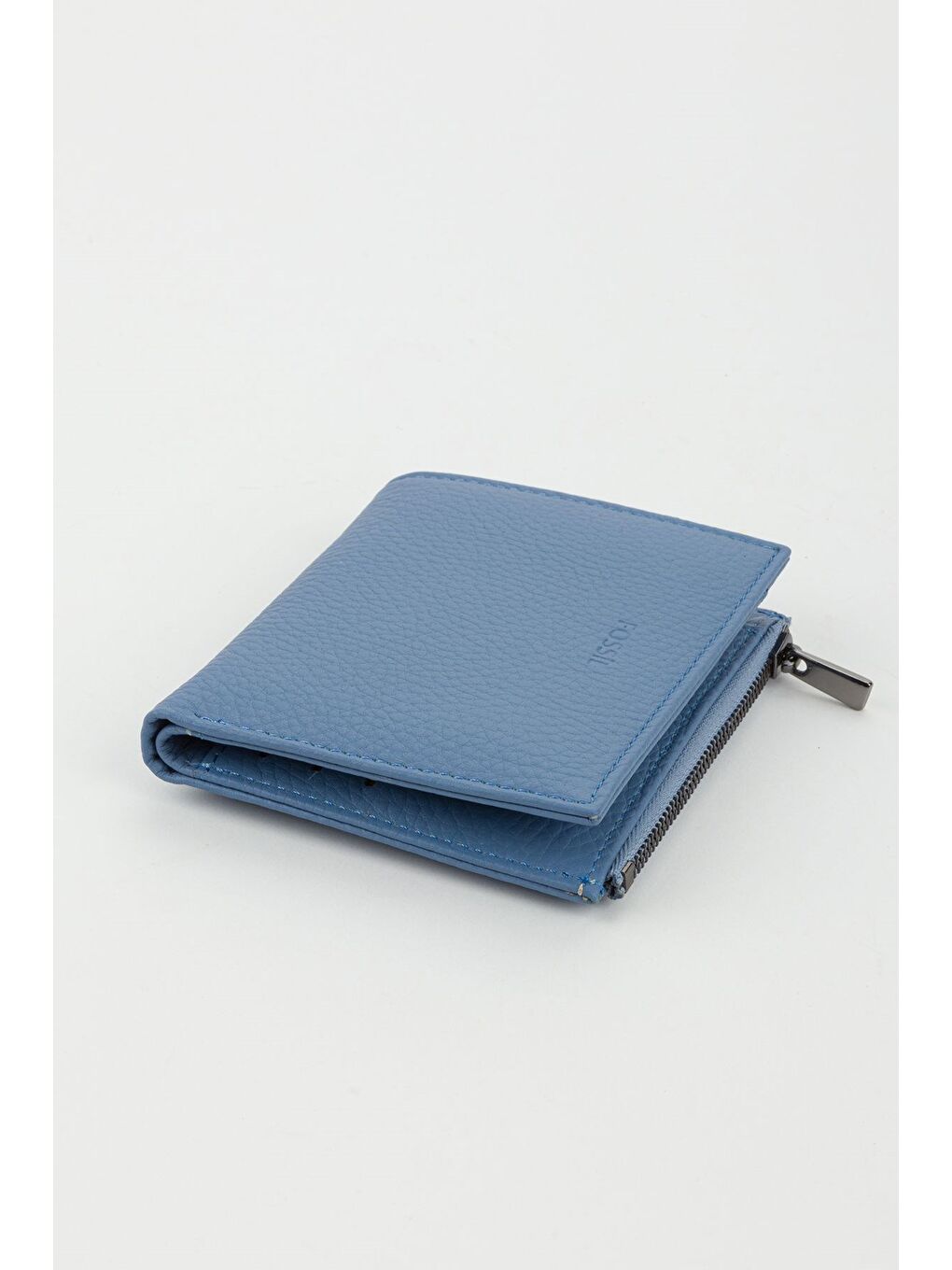 Mavi Kutulu Hakiki Deri Kırmızı Kadın El Portföyü Kartlık Cüzdan-1